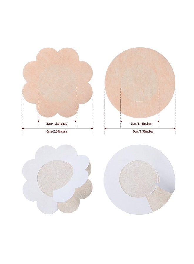 Bukela 100 Pieces Disposable Nipple Covers, Adhesive Breast Pasties - Image 3
